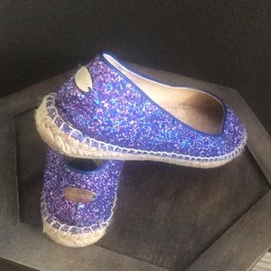 🛑 1 hour sale. Jimmy Choo, Like New, sparkle espadrilles